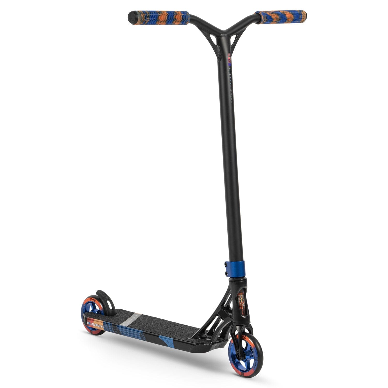 IVS Journey 3 Complete Scooter, Black/Blue/Orange Invert Scooters 