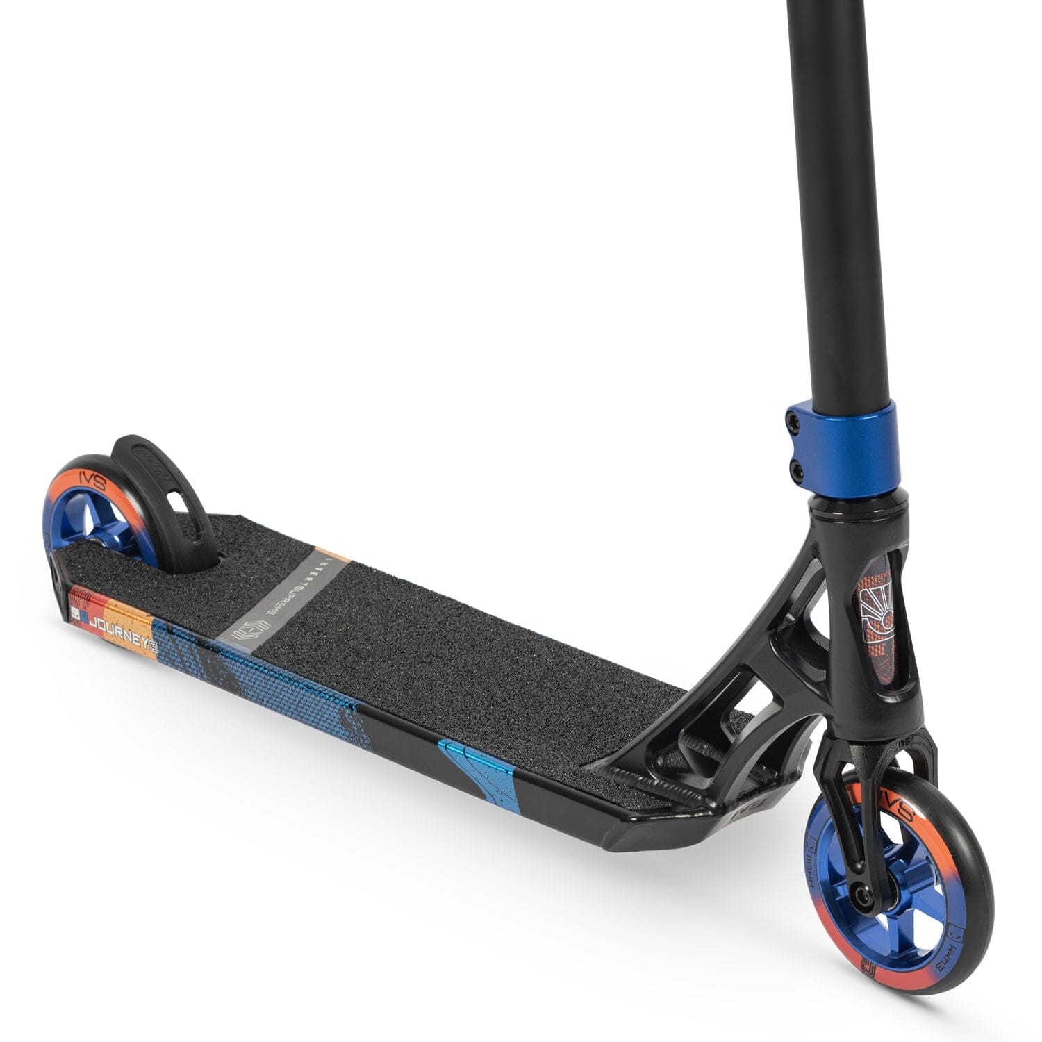 IVS Journey 3 Complete Scooter, Black/Blue/Orange Invert Scooters 