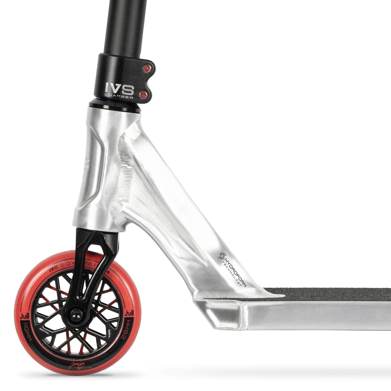 IVS Journey 4 Complete Scooter, Raw/Red Invert Scooters 