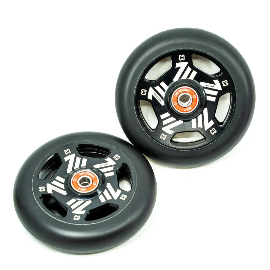 CORE Vent Hollow Scooter Wheel 110mm – Black Scooter Wheels CORE 