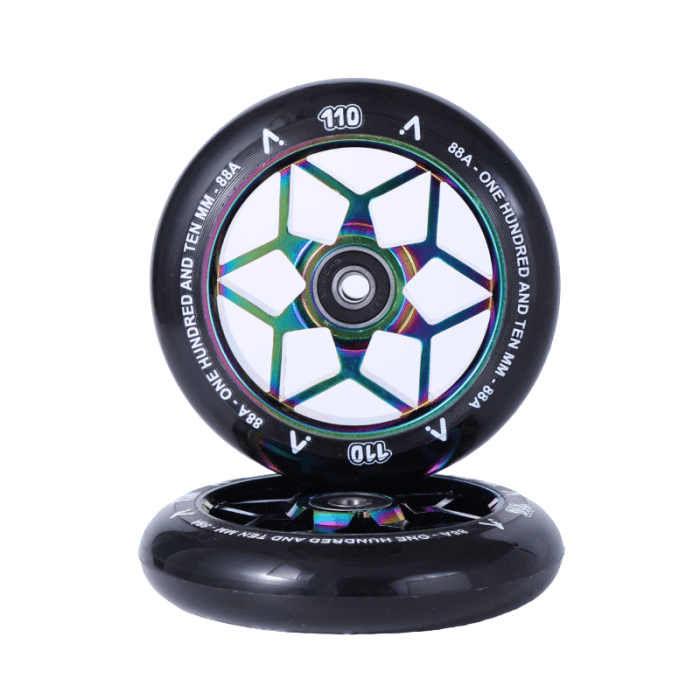 ACTA Swift Scooter Wheels 110mm, Neochrome (Pair) Scooter Wheels ACTA 