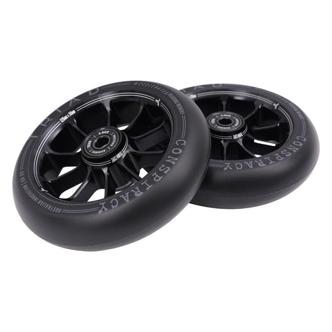 Triad Conspiracy Scooter Wheels 120mm x 30mm (Pair), Ano Black