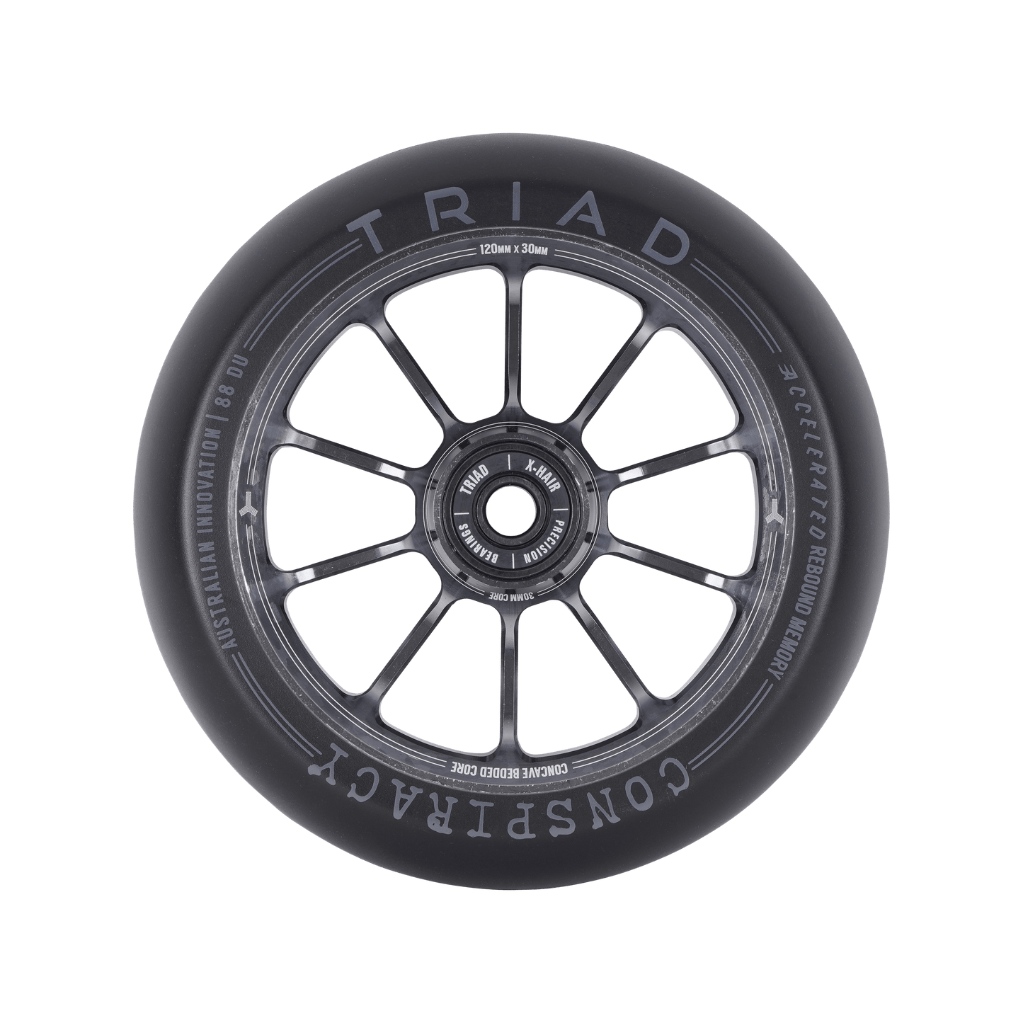 Triad Conspiracy Scooter Wheels 120mm x 30mm (Pair), Ano Ti Scooter Parts Triad 