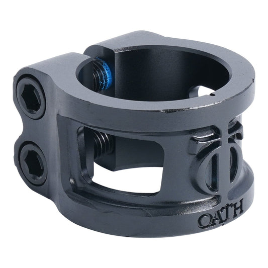 Oath Cage V2 Alloy HIC/IHC Scooter Clamp, Anodised Satin Black Scooter Clamps Oath 