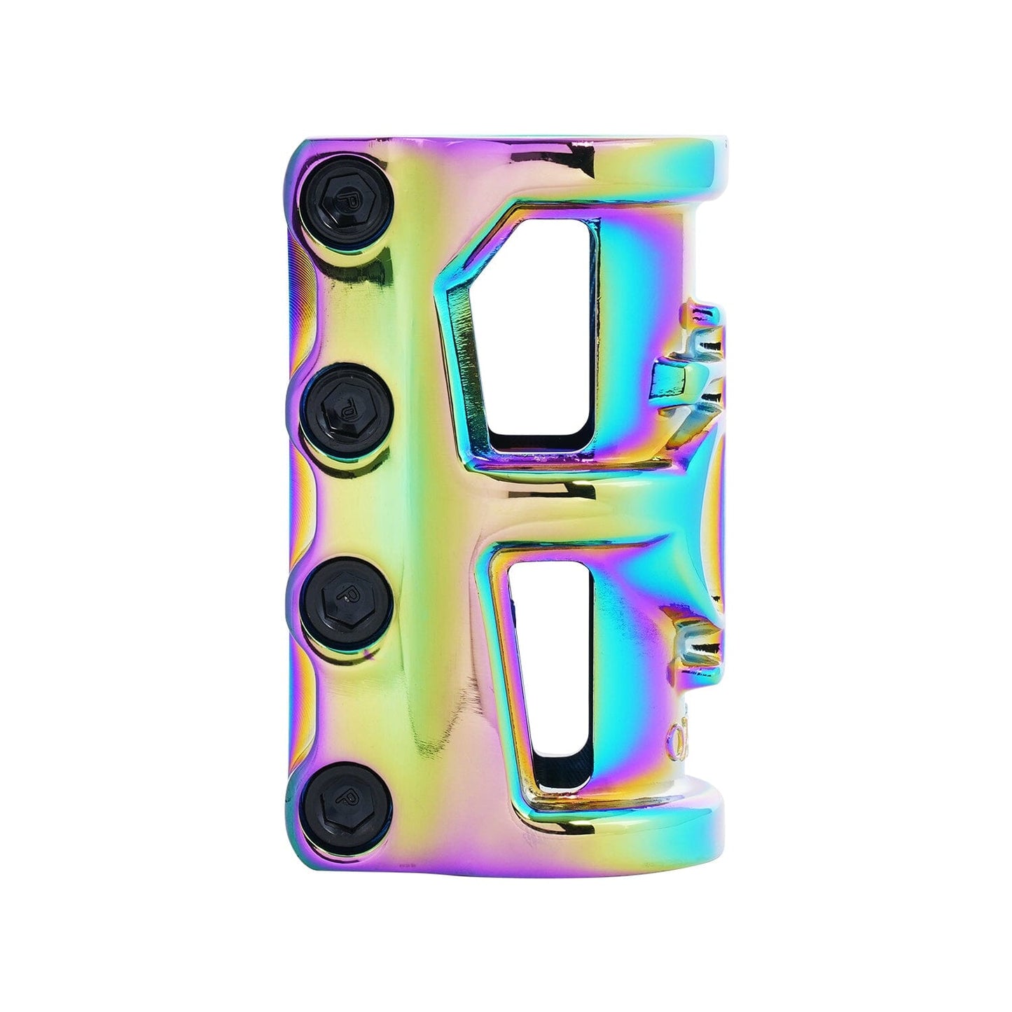 Oath Cage V2 SCS 4 Bolt Scooter Clamp, Neo Chrome Scooter Clamps Oath 