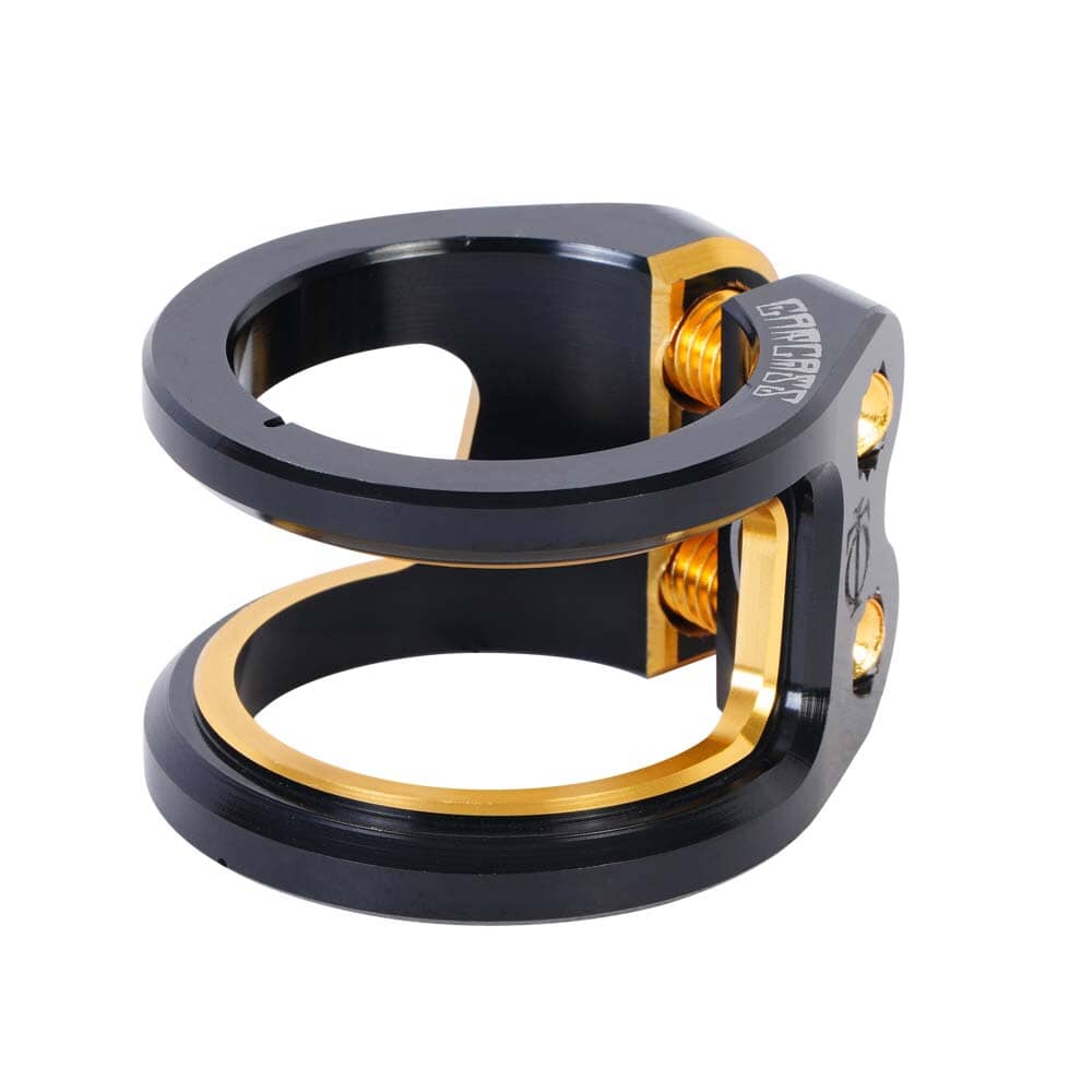 Oath Carcass 2 Bolt Clamp, Black/Orange Scooter Clamps Oath 