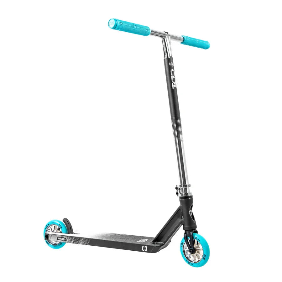 CORE CD1 Complete Stunt Scooter, Chrome/Teal Complete Scooters CORE 