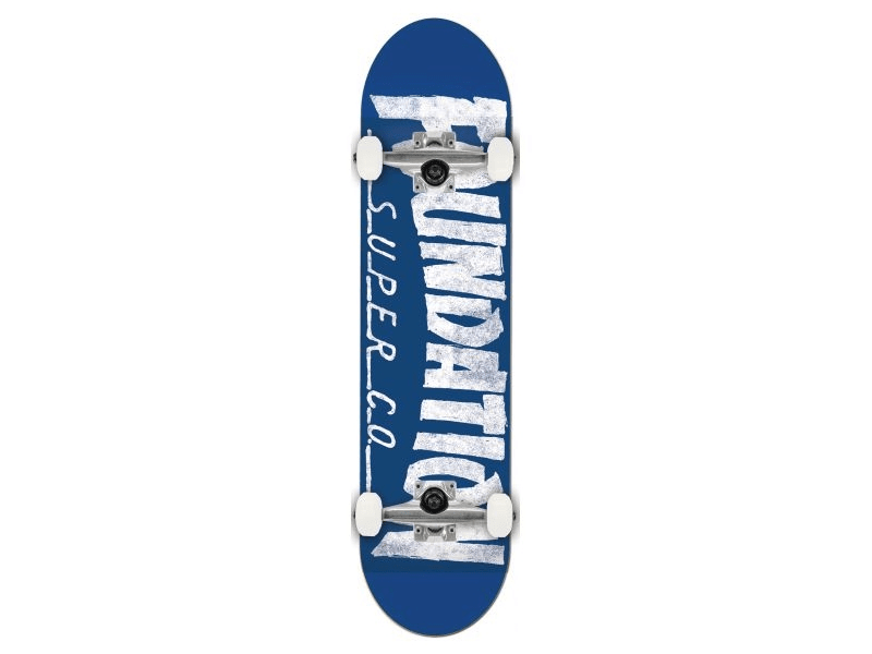 Foundation Thrasher Complete Skateboard 8", Blue Complete Skateboards Foundation 
