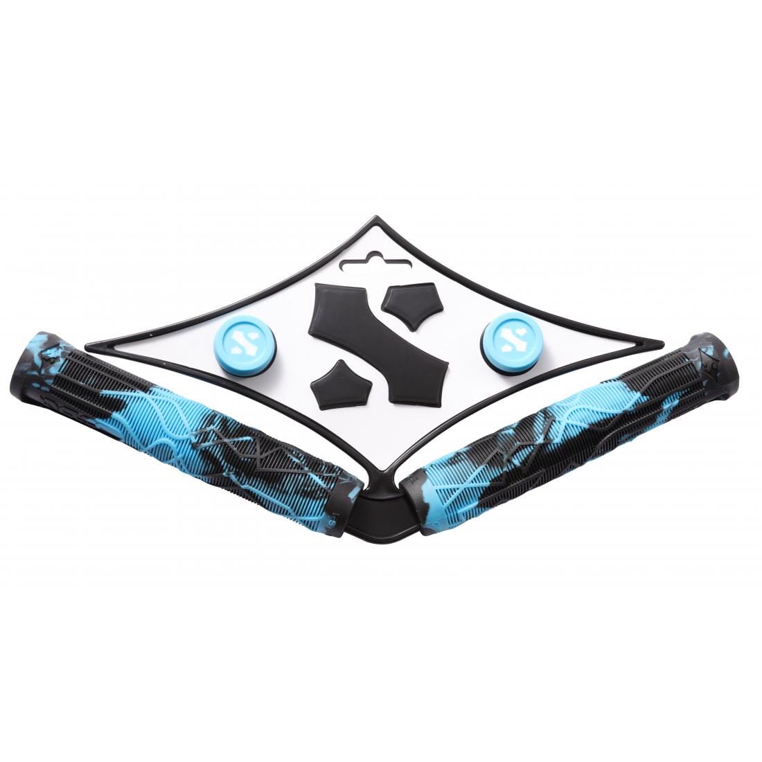 Sacrifice Spy Scooter Grips, Teal/Black scooter grips Sacrifice 