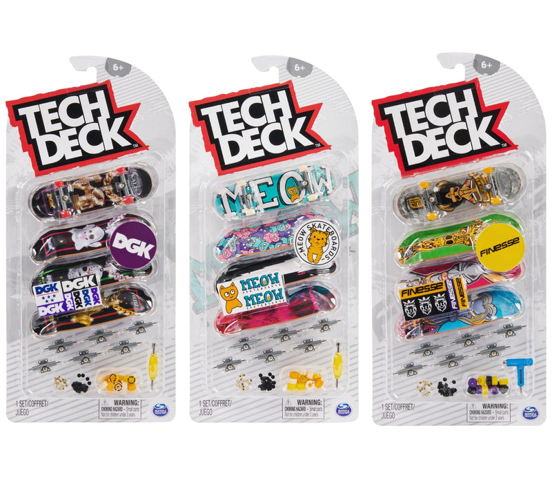 Tech Deck Fingerboard Ultra Deluxe 4 Pack (Random) Accessories tech deck 