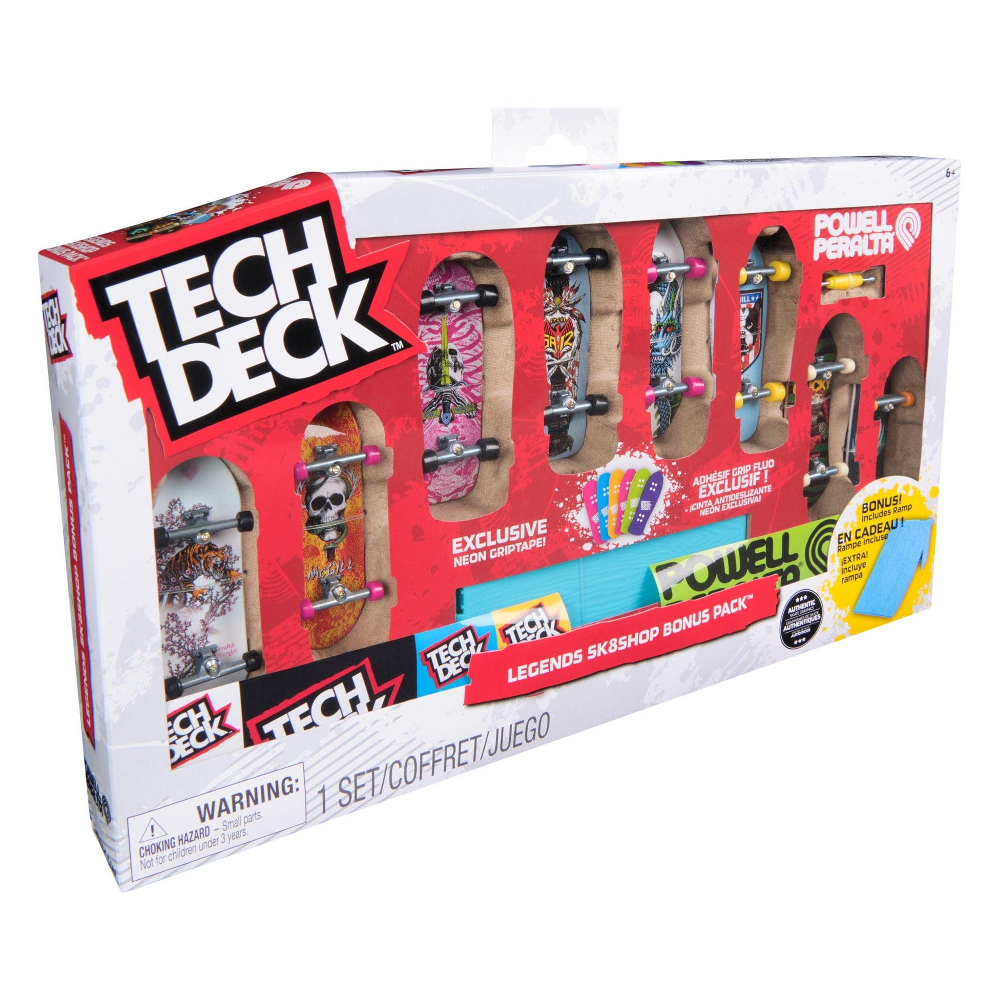 Tech Deck Legends Sk8shop, 8-Pack + Bonus Ramp Toys tech deck 
