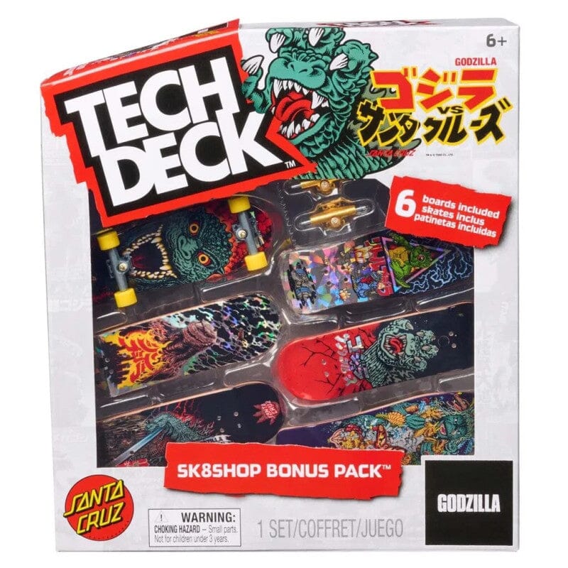 Tech Deck Godzilla Sk8shop Bonus 6-Pack Toys tech deck 