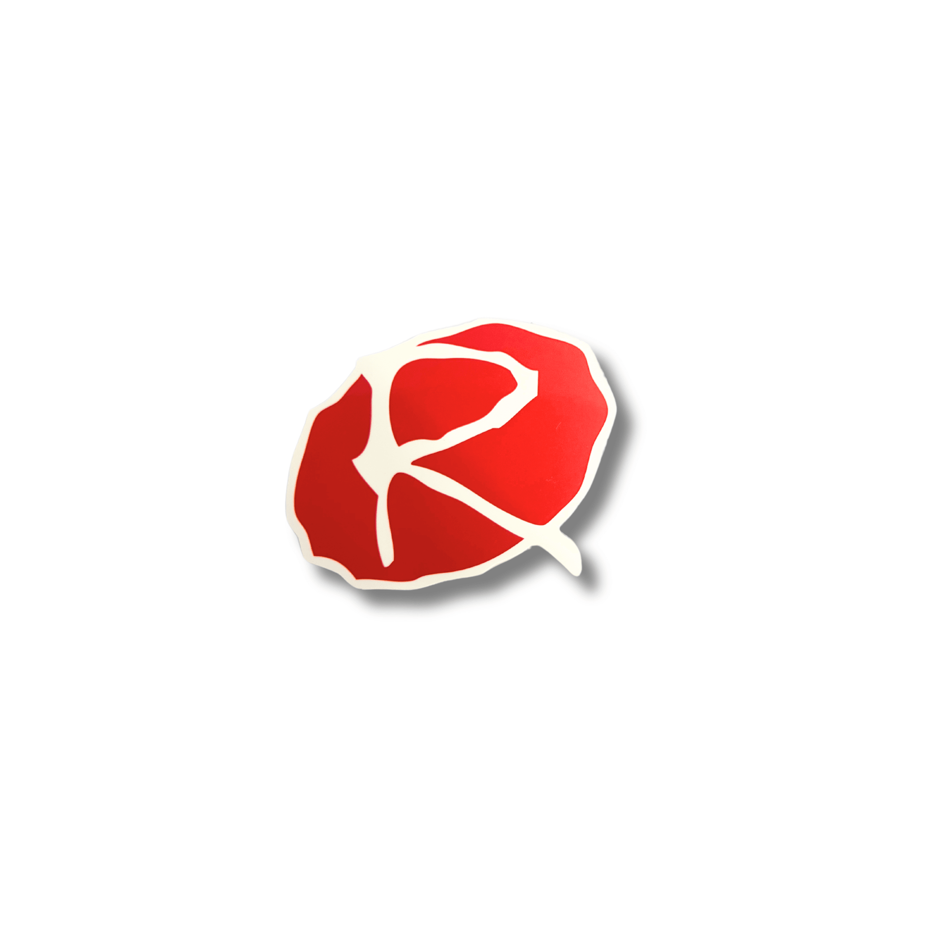 Rampworx "R" Sticker, Red/White Accessories Rampworx Skatepark 