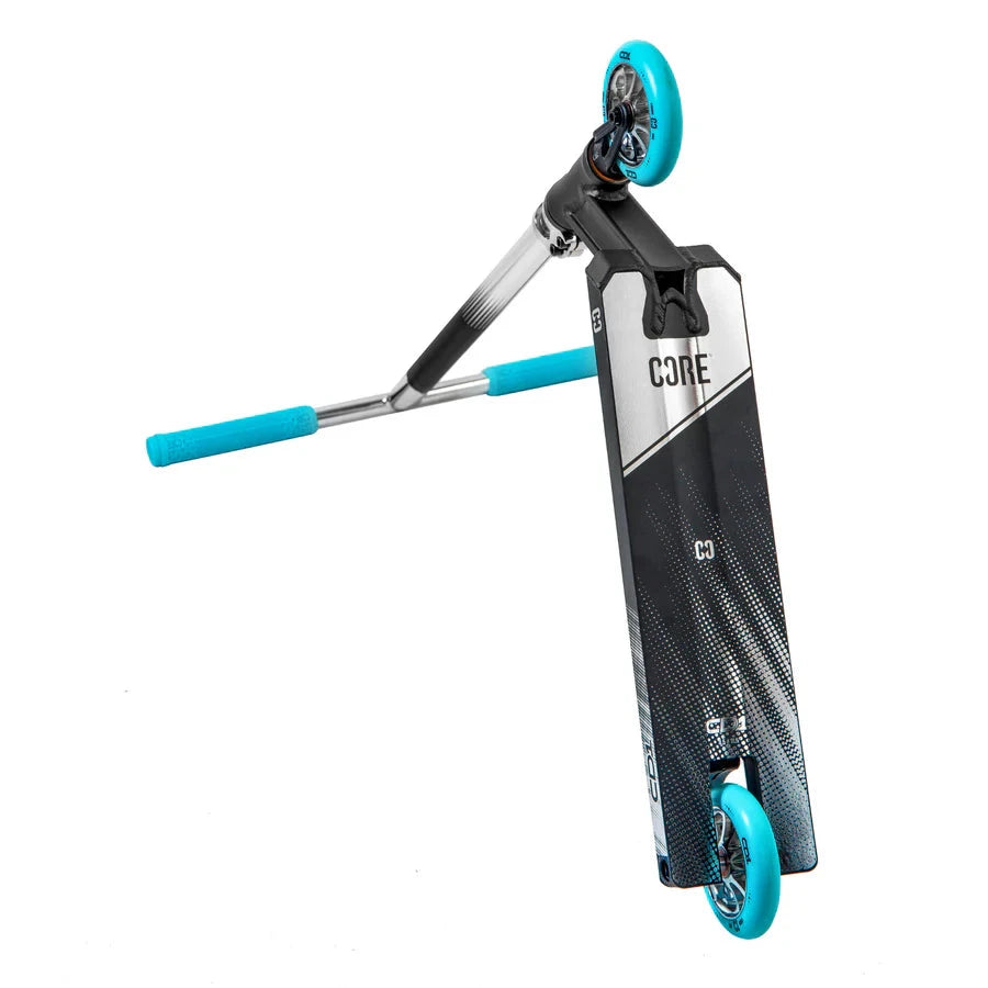 CORE CD1 Complete Stunt Scooter, Chrome/Teal Complete Scooters CORE 