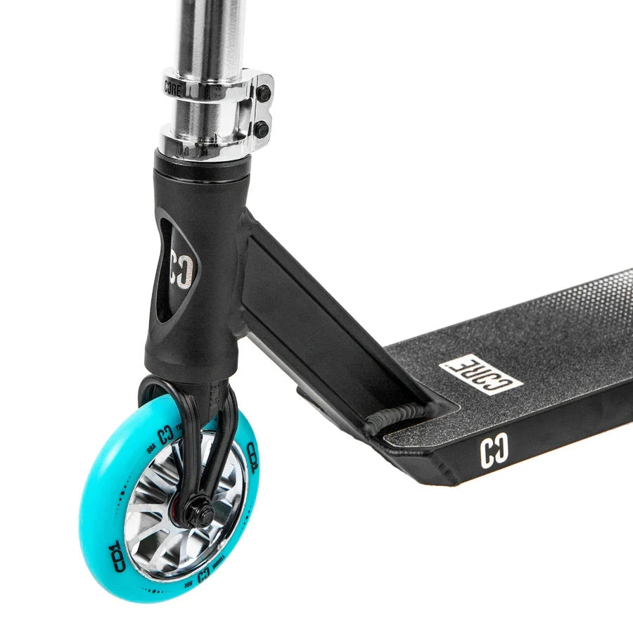 CORE CD1 Complete Stunt Scooter, Chrome/Teal Complete Scooters CORE 