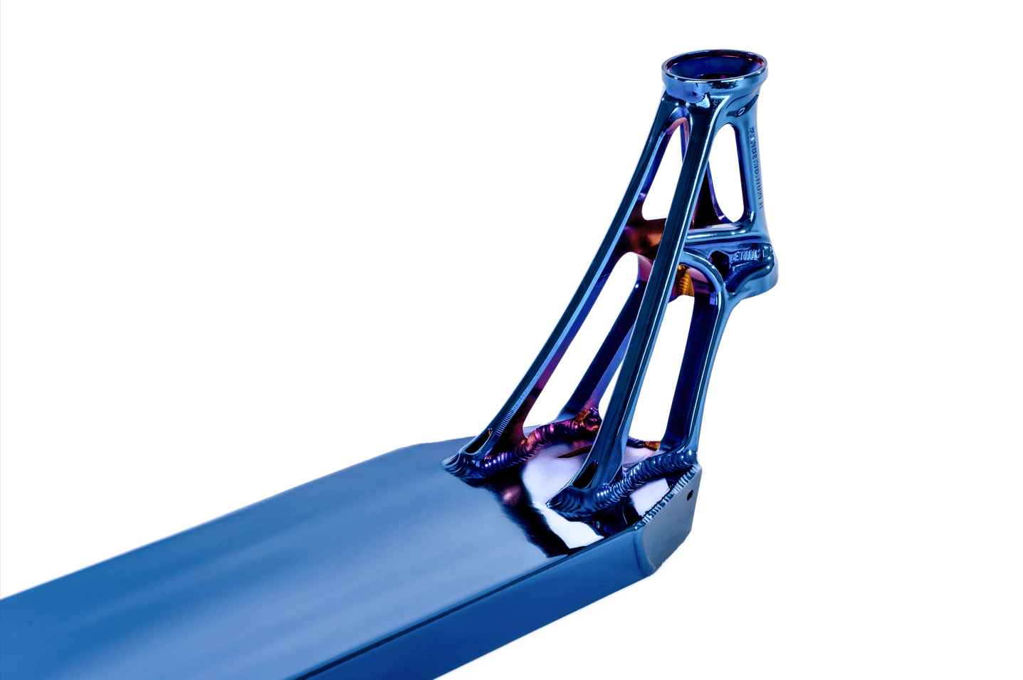 ETHIC DTC Pandemonium V2 Scooter Deck 460mm - Chrome Blue Scooter Decks Ethic DTC 
