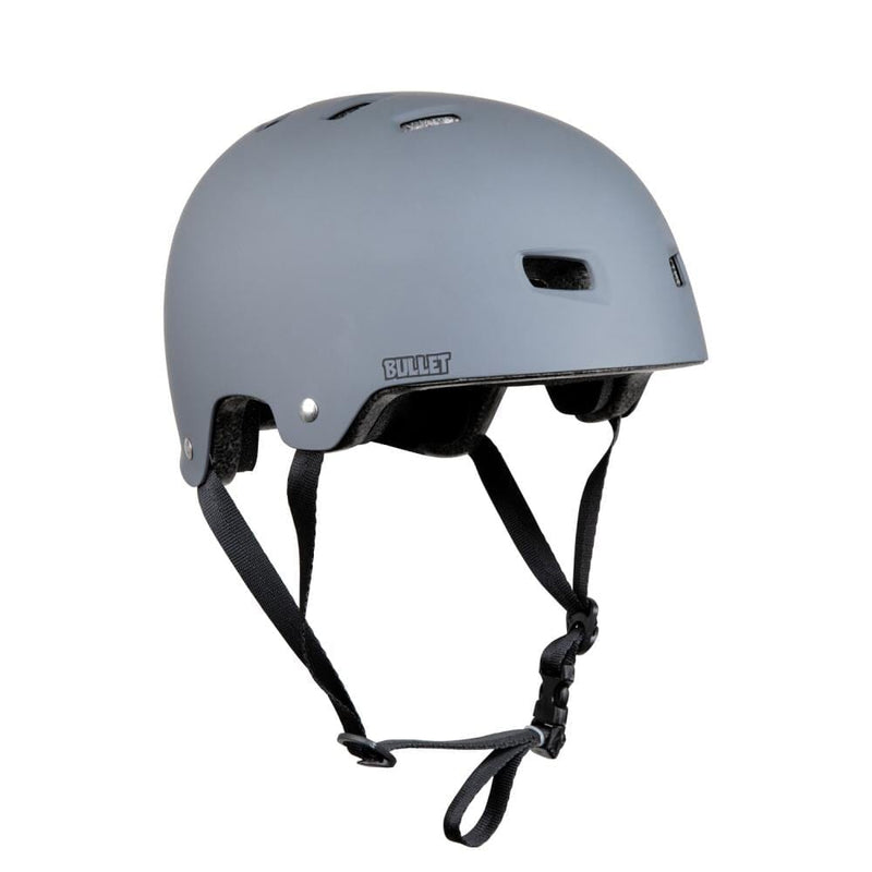 Bullet T35 Deluxe Helmet, Grey Protection Bullet OSFA Youth 49-54cm 