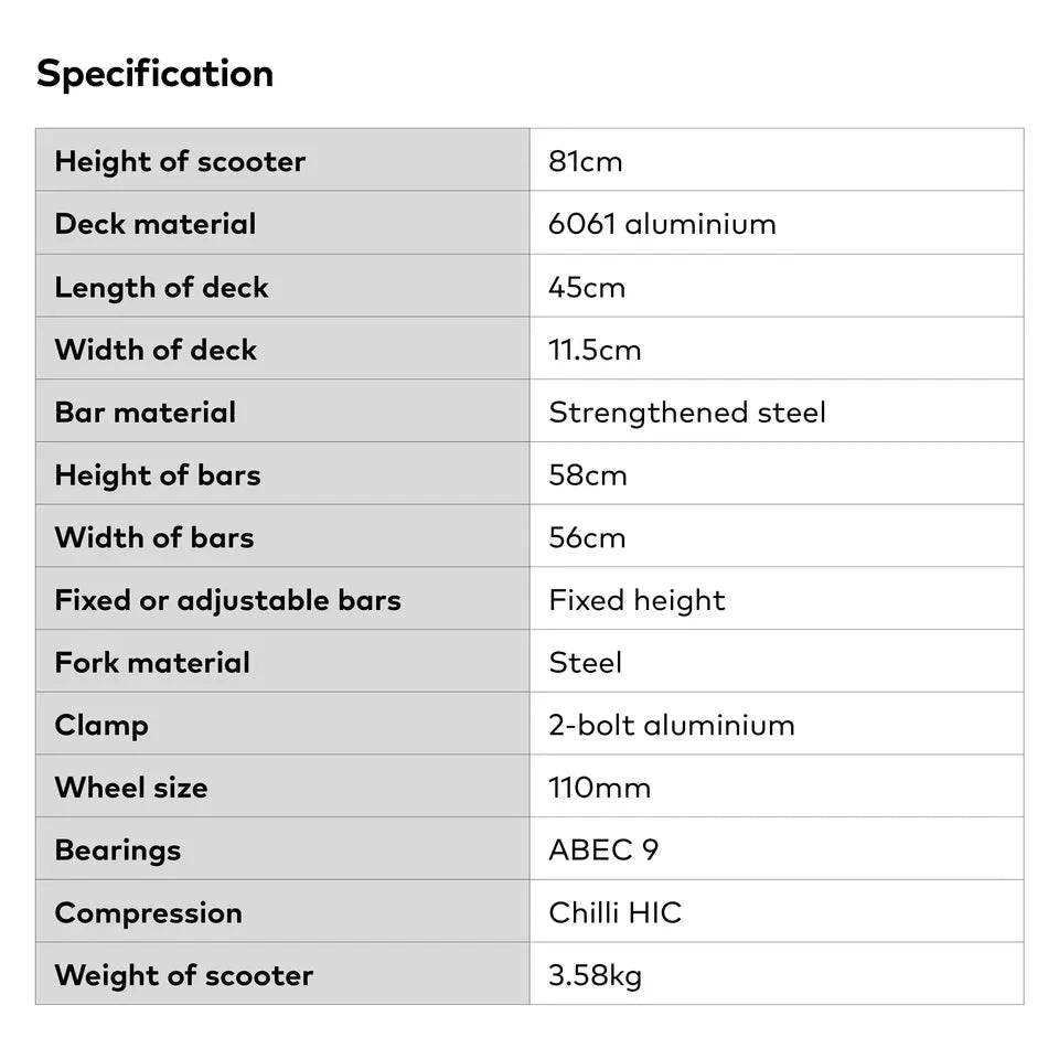 Chilli Base Jumpstart Complete Stunt Scooter, Blue/Yellow Complete Scooters Chilli 