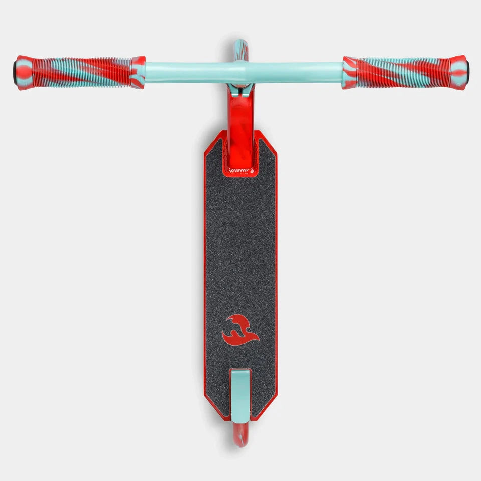Chilli Base Jumpstart Complete Stunt Scooter, Red/Teal Complete Scooters Chilli 