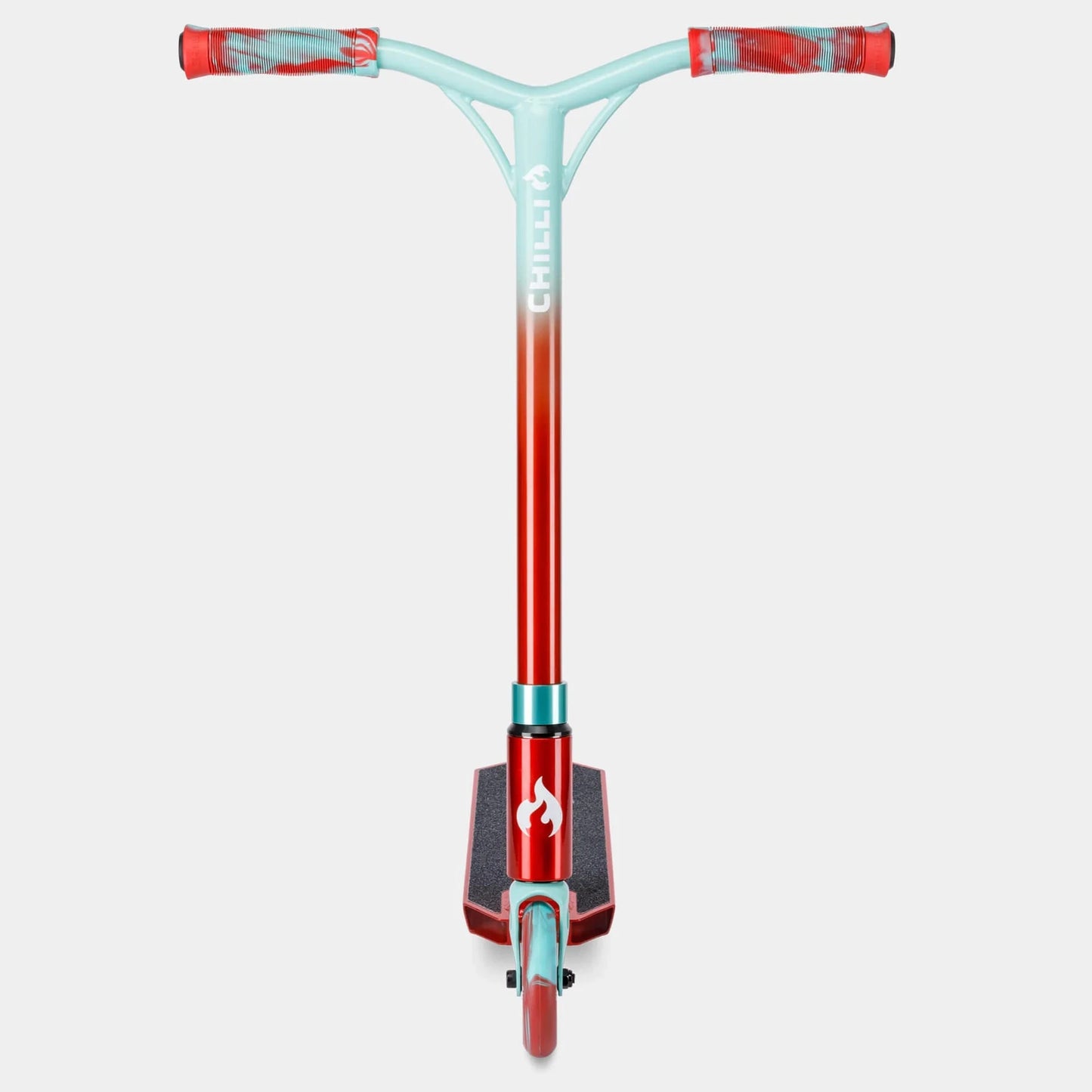 Chilli Base Jumpstart Complete Stunt Scooter, Red/Teal Complete Scooters Chilli 
