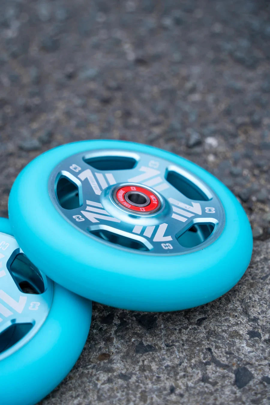 CORE Vent Hollow Scooter Wheel 110mm – Mint Blue Scooter Wheels CORE 