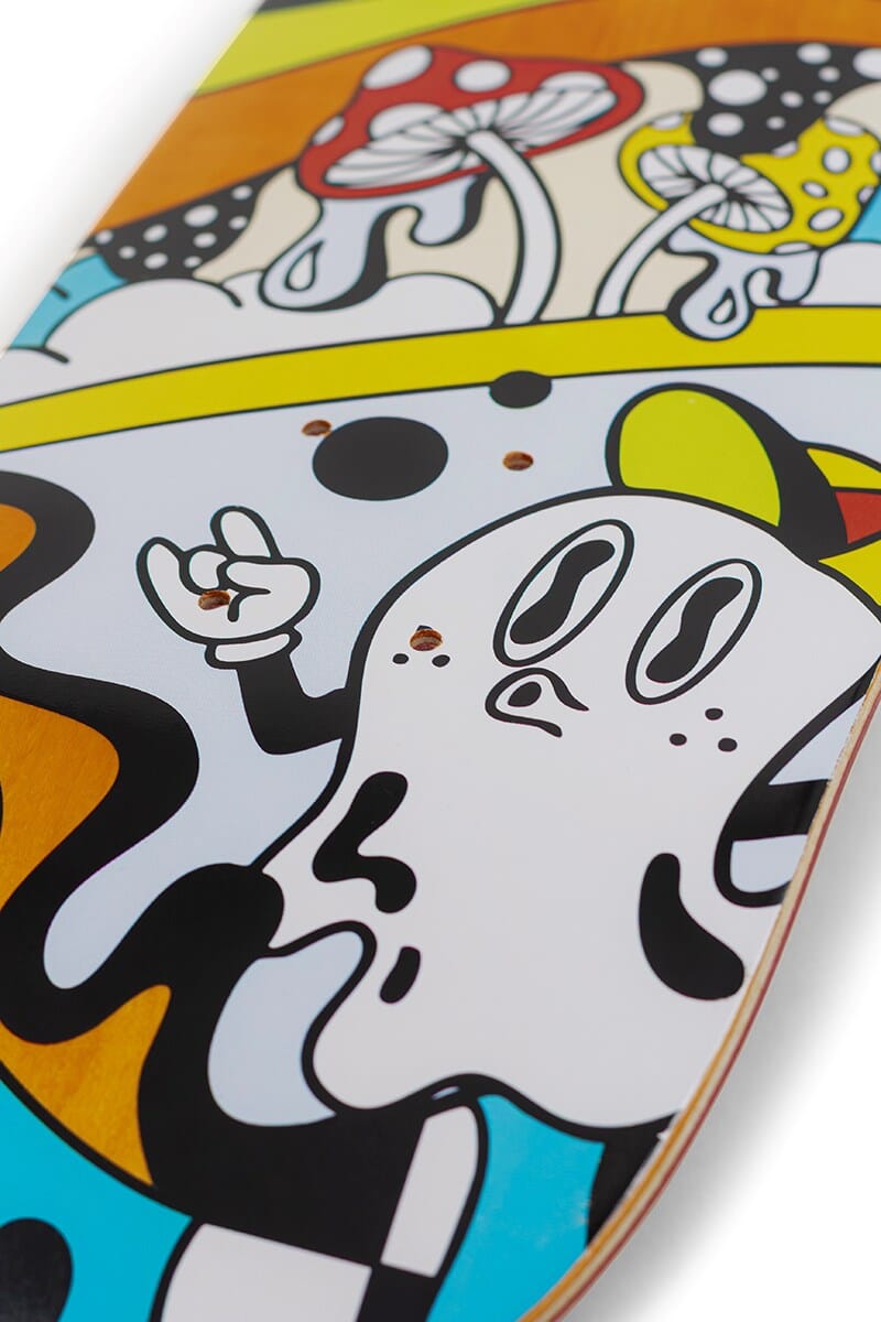 Enuff Designer Meltworld Confused Skateboard Deck, 8" Skateboard Deck Enuff 