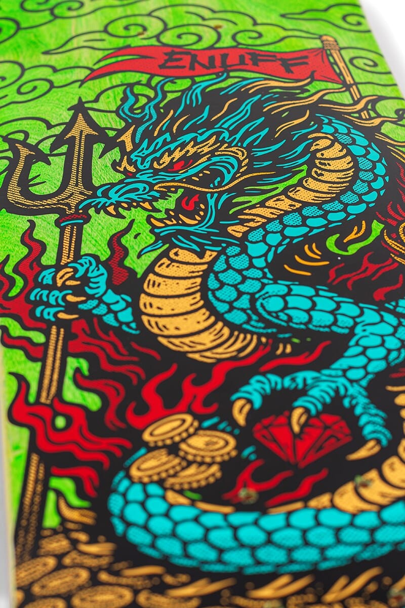 Enuff Designer Yōkai Dragon Skateboard Deck, 8" Skateboard Deck Enuff 