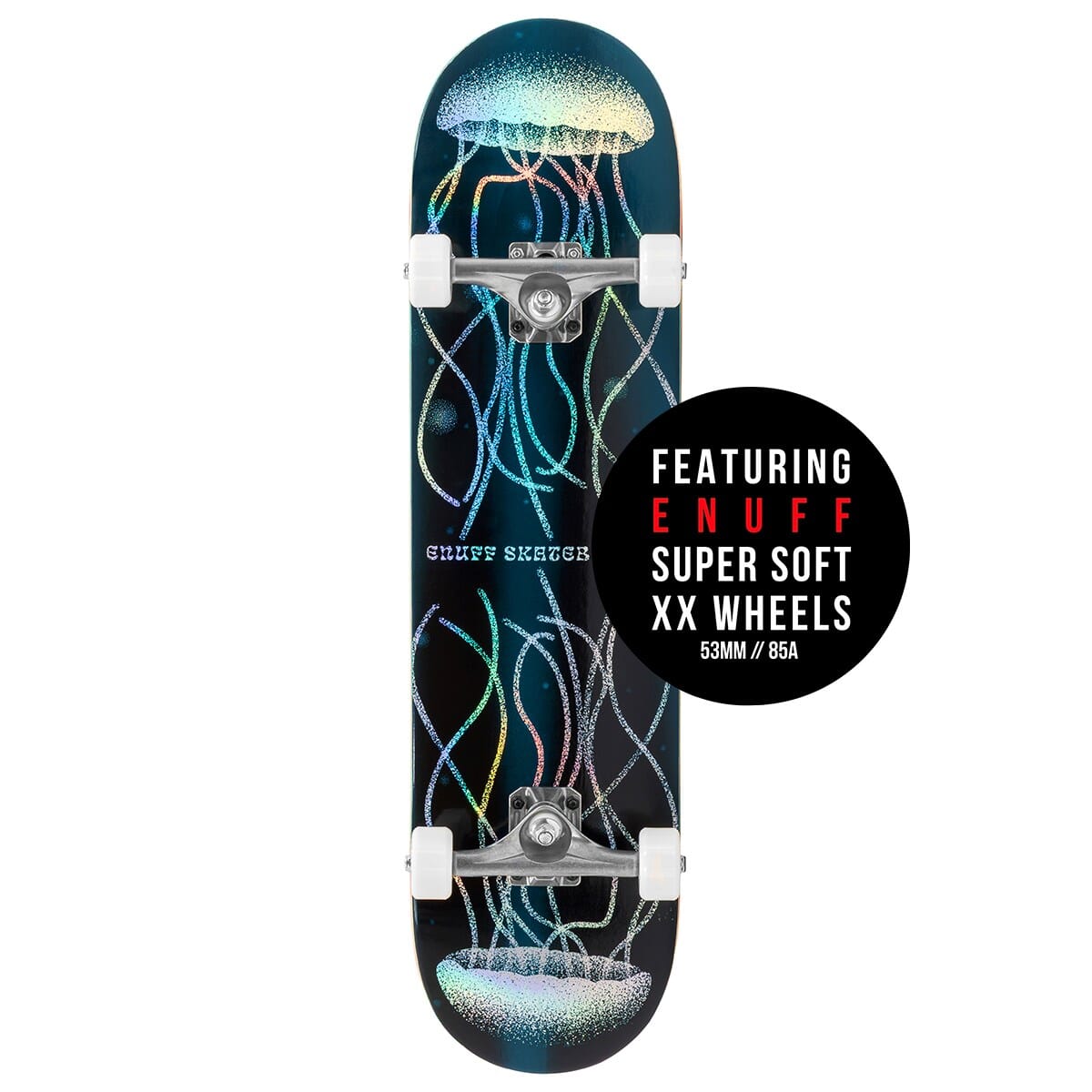Enuff Abyss Hologram Complete Skateboard, 8" Complete Skateboards Enuff 