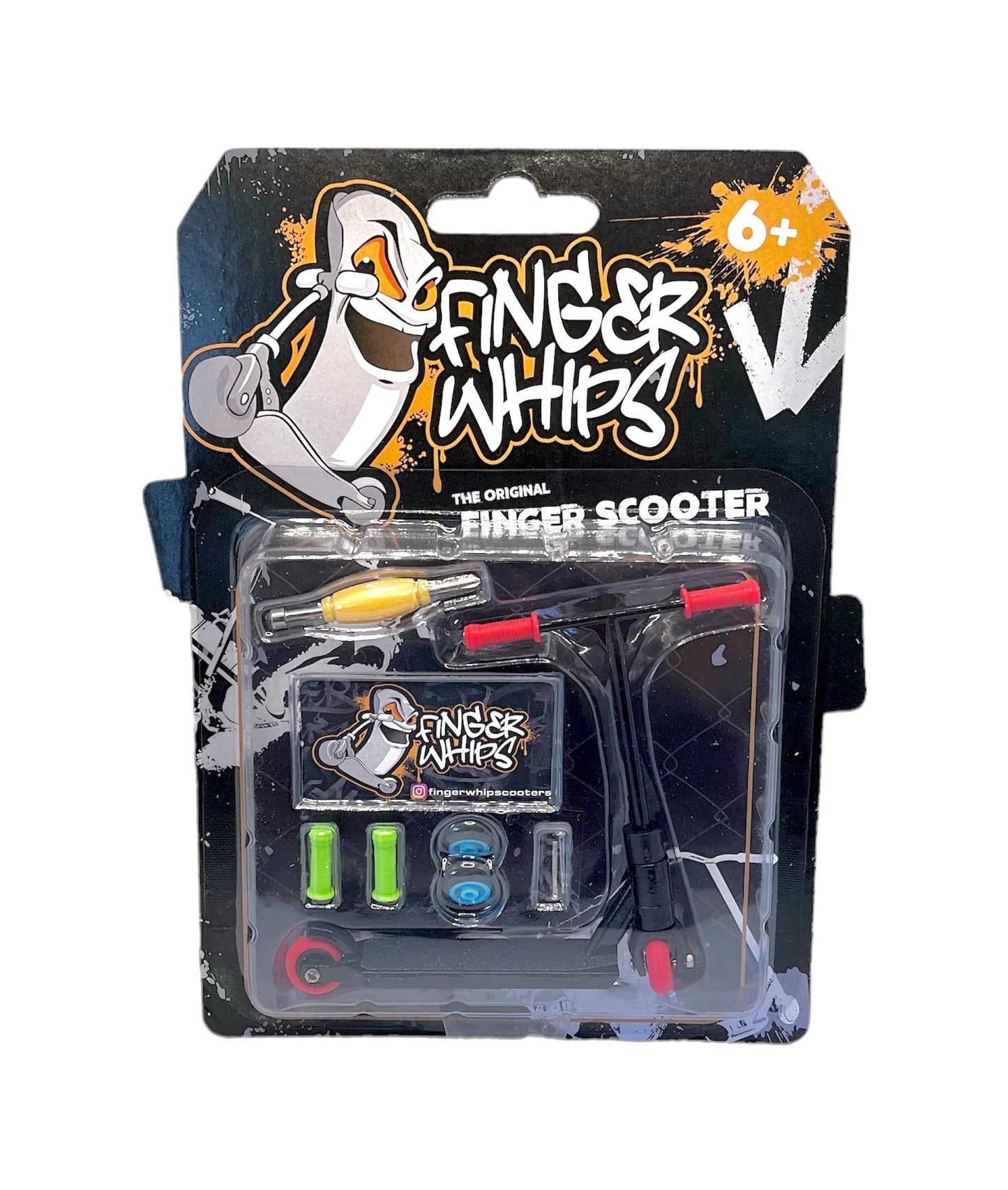 Finger Whips Finger Scooter, Black Accessories Finger Whips 