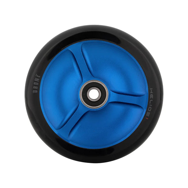 Drone Helios 1 Hollow-Spoked Feather-Light Scooter Wheel 110mm, Blue Scooter Wheels Drone 