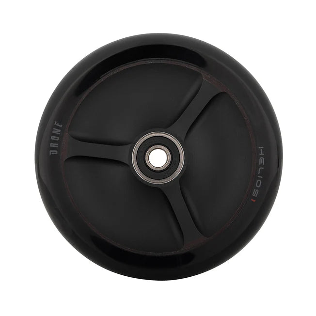 Drone Helios 1 Hollow-Spoked Feather-Light Scooter Wheel 110mm, Black Scooter Wheels Drone 