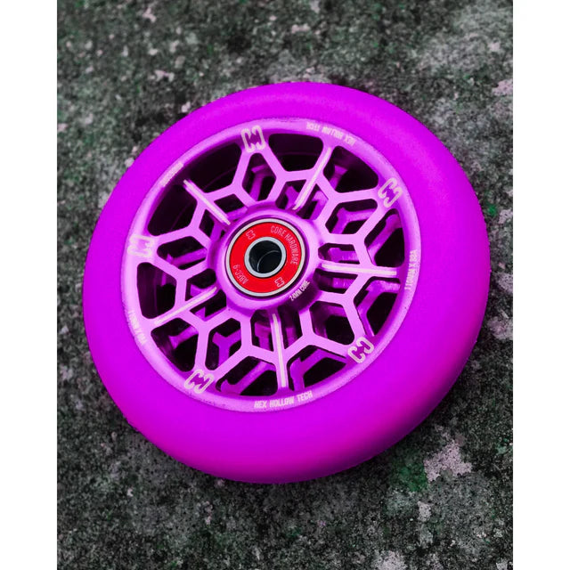 CORE Hex Hollow Stunt Scooter Wheel 110mm – Purple Scooter Wheels CORE 