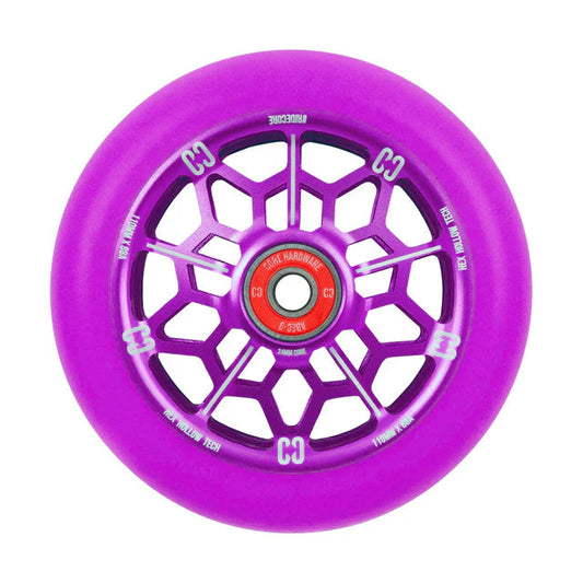 CORE Hex Hollow Stunt Scooter Wheel 110mm – Purple Scooter Wheels CORE 