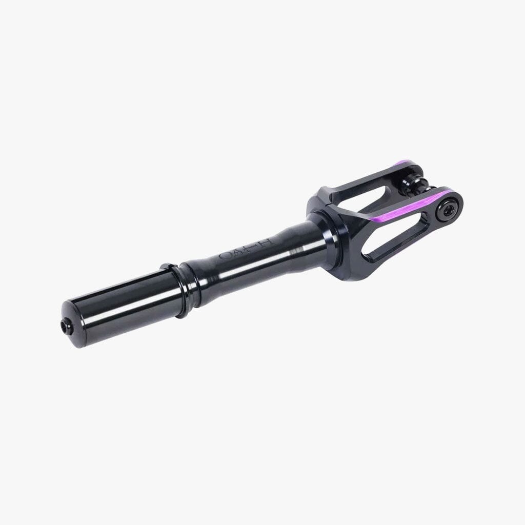 Oath Spinal SCS/HIC Scooter Fork, Black/Purple Scooter Forks Oath 