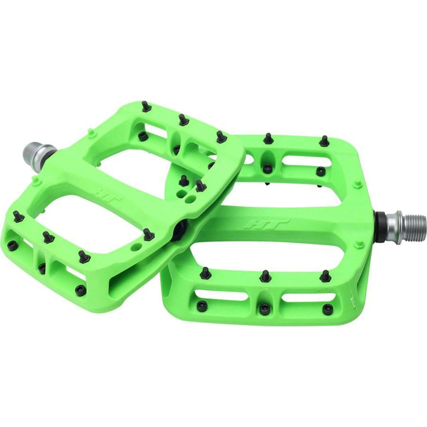 HT Components Nylon PA03A MTB/BMX Pedals 9/16", Green BMX HT Components 