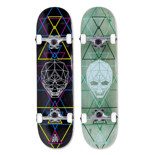 Enuff Geo Skull Complete Skateboard, 8" Complete Skateboards Enuff 