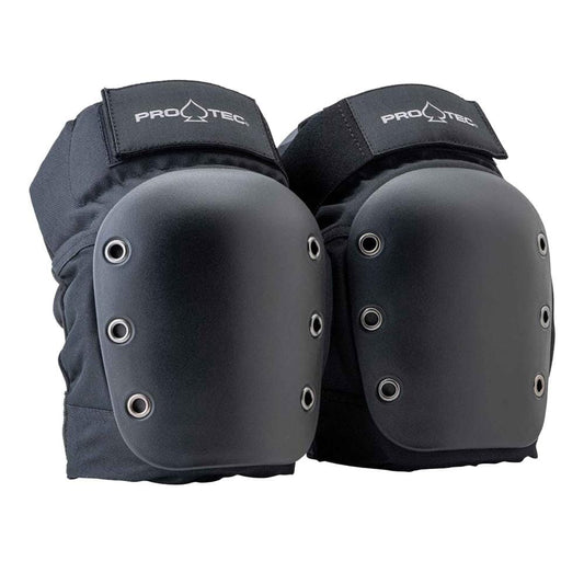 Pro-Tec Open Back Street Knee Pads, Black Protection Pro Tec OSFA Youth 