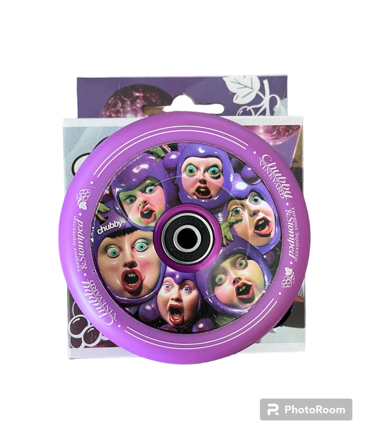 Chubby Grape Juice Stunt Scooter Wheel 110mm , Purple Scooter Wheels CHUBBY 