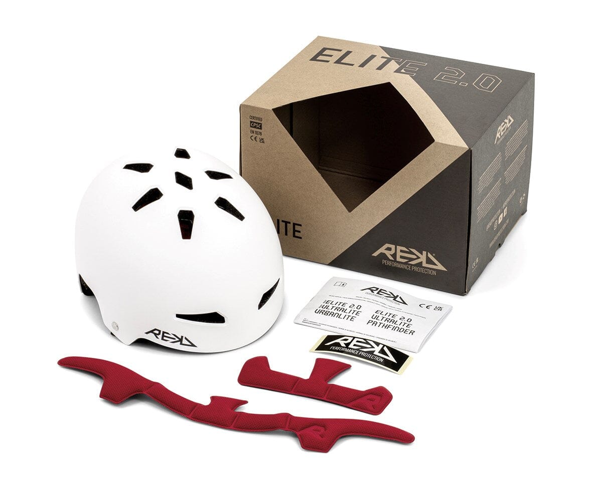 Rekd Elite 2.0 Helmet, White Protection REKD 