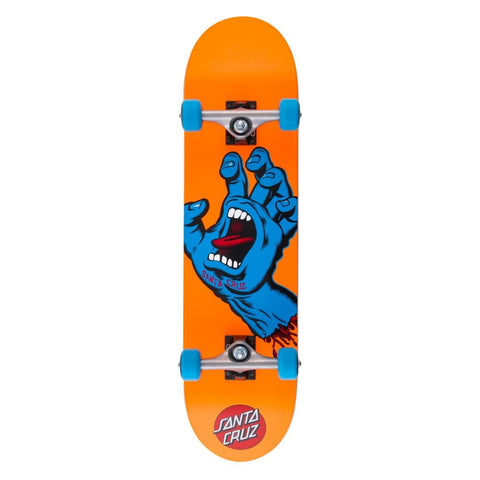 Santa Cruz Screaming Hand Complete Skateboard 7.80", Orange