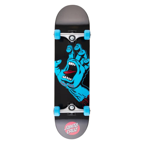 Santa Cruz Screaming Hand Complete Skateboard 8", Black