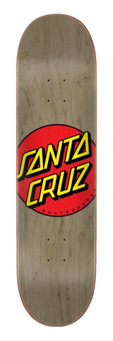 Santa Cruz Classic Dot Skateboard Deck 8.375", Brown