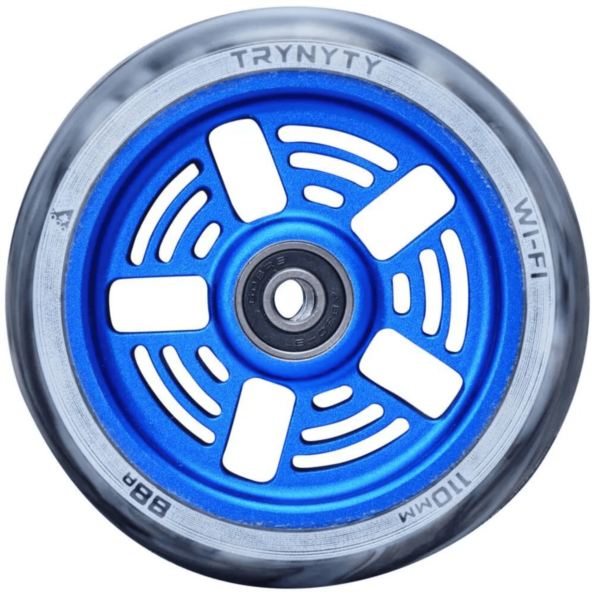 Trynyty Wi-Fi 110mm Pro Scooter Wheels, Blue Scooter Wheels trynyty 