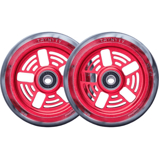 Trynyty Wi-Fi 110mm Pro Scooter Wheels, Red Scooter Wheels trynyty 