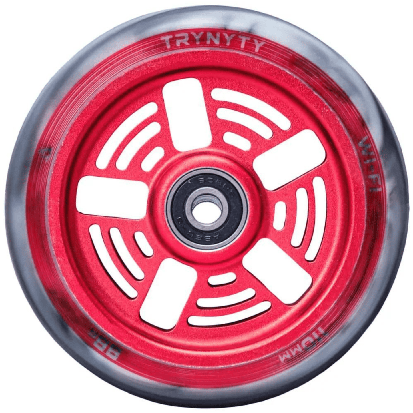 Trynyty Wi-Fi 110mm Pro Scooter Wheels, Red Scooter Wheels trynyty 