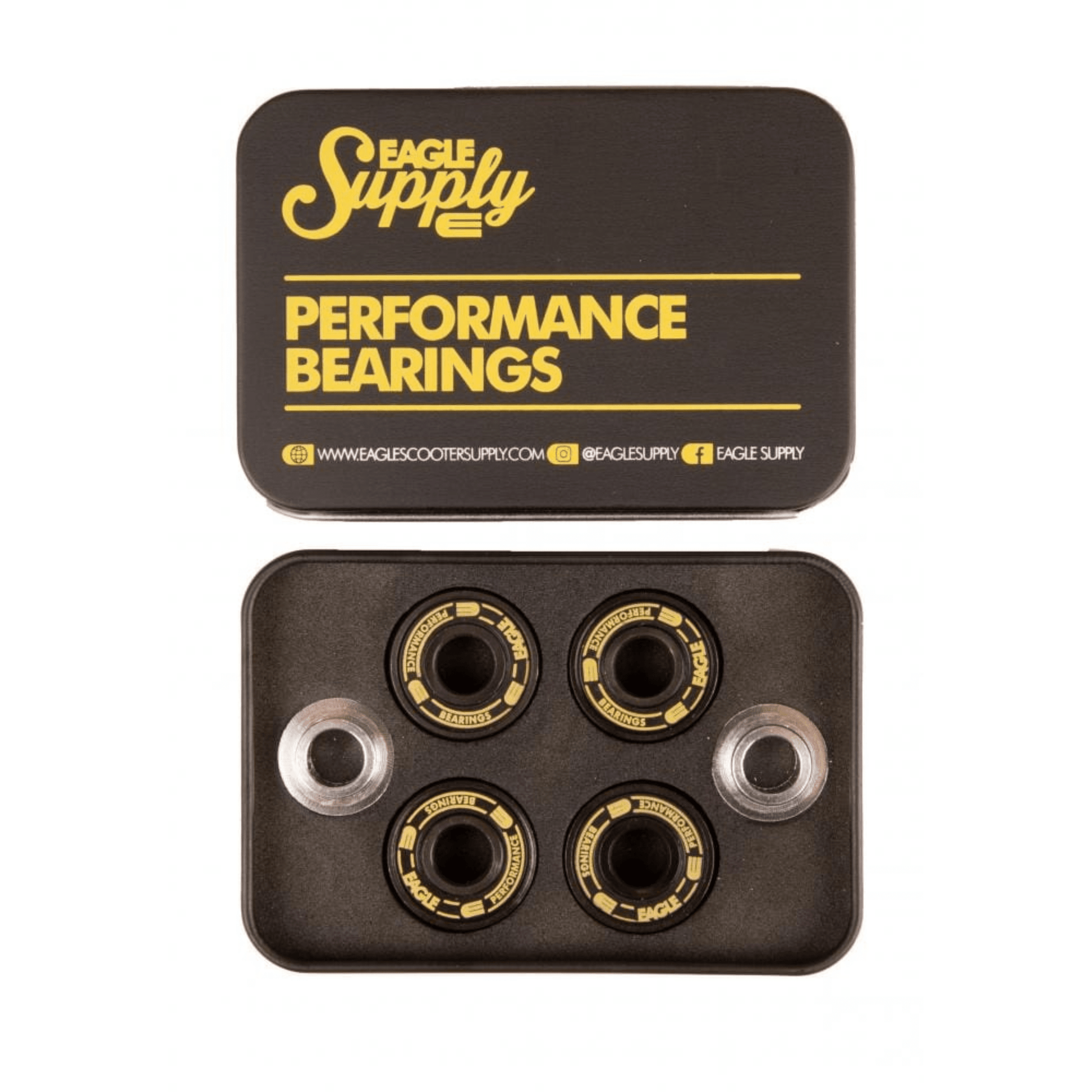 Eagle Supply Scooter Bearings 608 2RS, 4 Pack Bearings Eagle Supply 