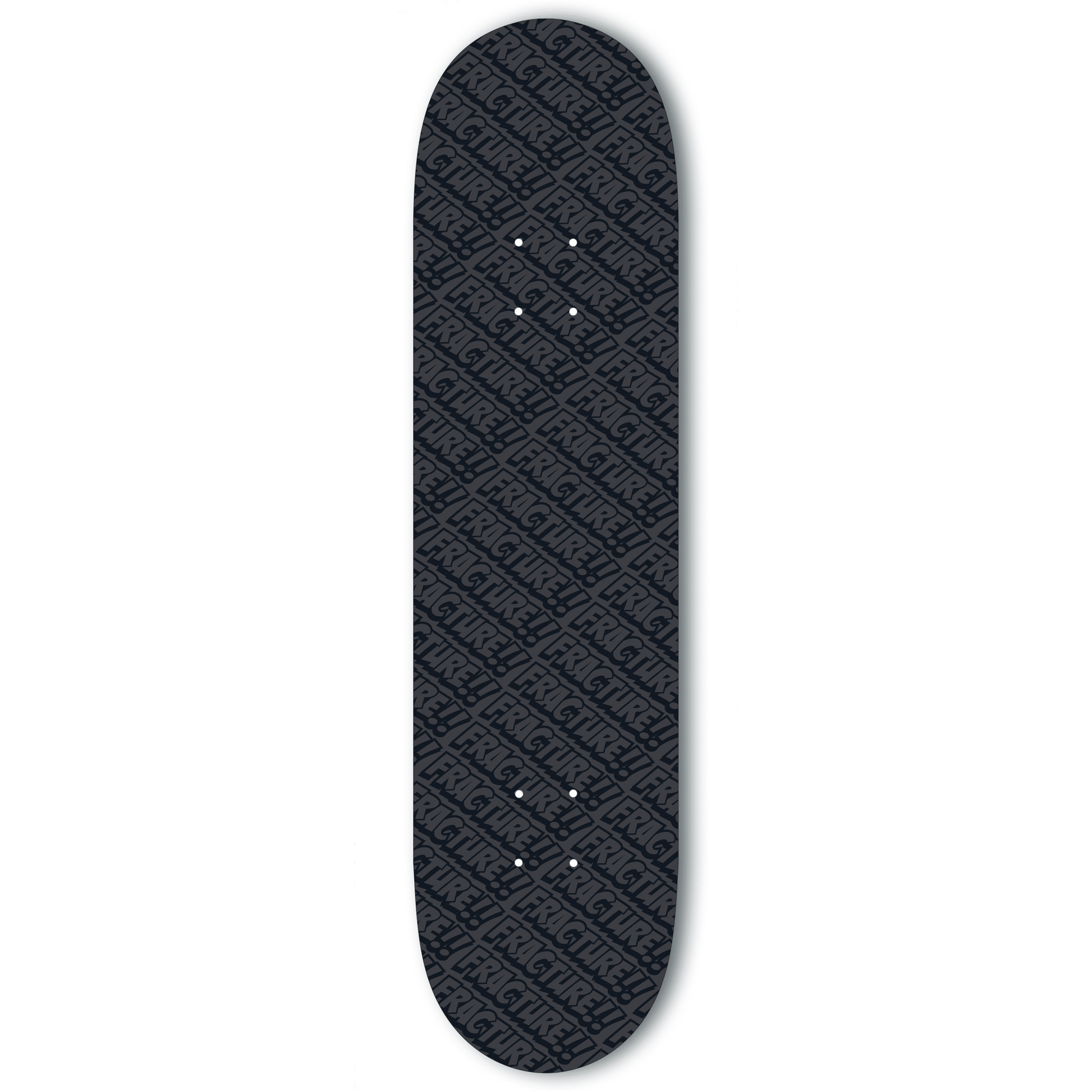 Fracture Skateboards All Over Comic Skateboard Deck Black, 8.0" Skateboard Deck Fracture 