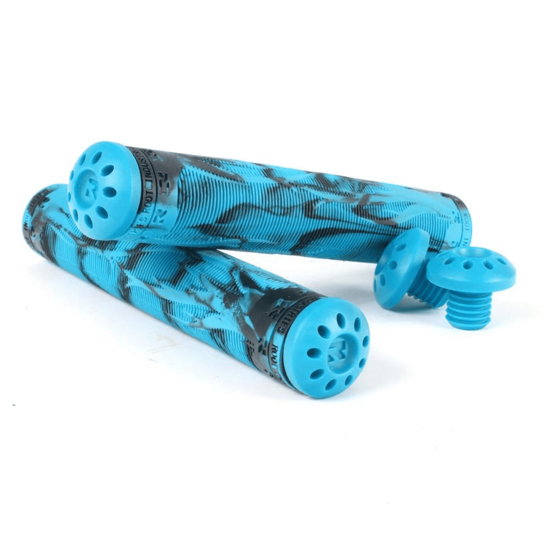 Root Industries R2 Scooter Grips, Black/Blue Scooter Grips Root Industries 