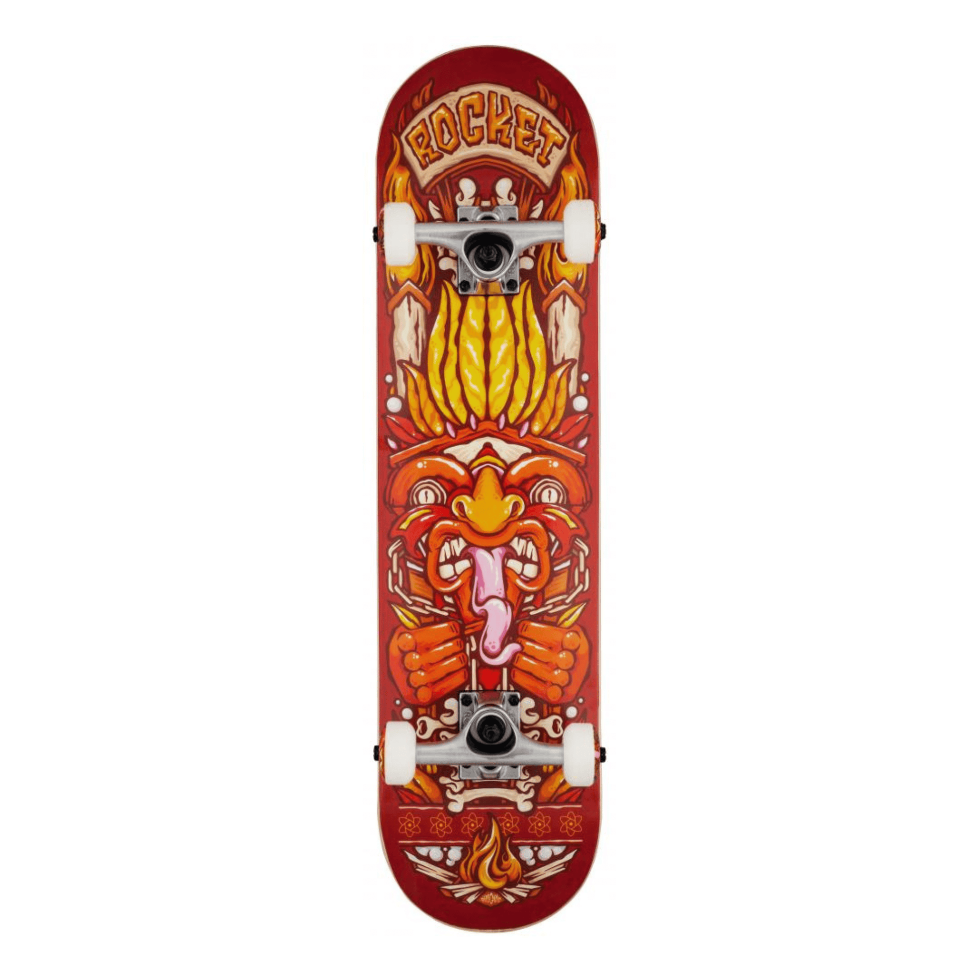 Rocket Chief Pile-Up Complete Skateboard 7.75", Red Complete Skateboards Rocket 