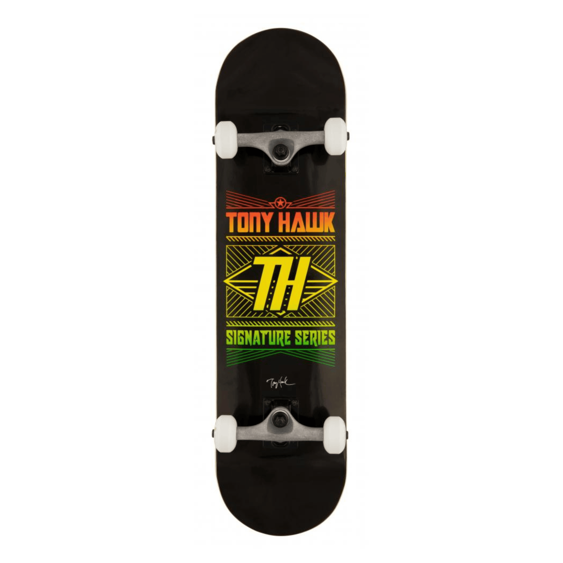 Tony Hawk SS 180+ Stacked Logo Complete Skateboard 8", Black Complete Skateboards Tony Hawk 